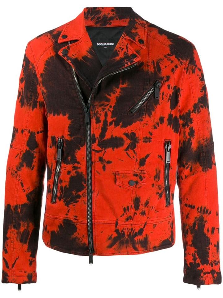 Dsquared2 Tie Dye Biker Jacket
