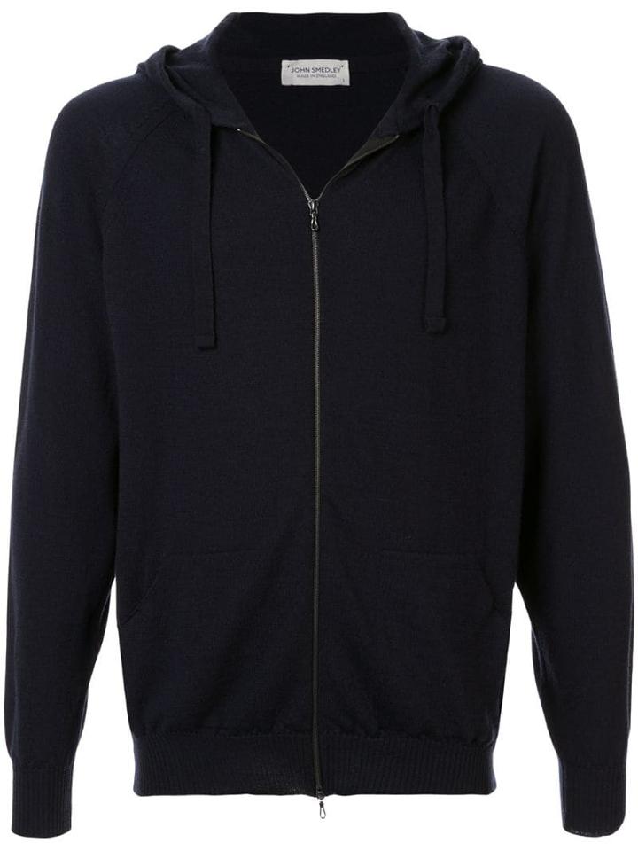 John Smedley Long Sleeve Full Zip Hoody John Smedley - Black