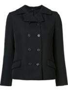 Maison Margiela Buttoned Crop Jacket, Women's, Size: 38, Black, Silk/wool