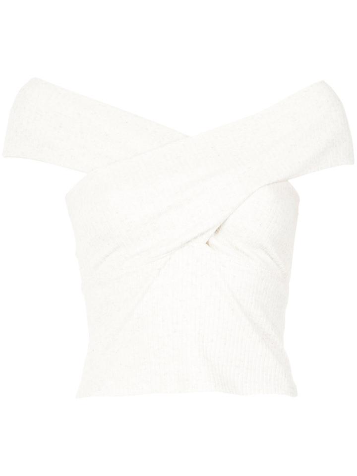 Tufi Duek Knit Off The Shoulder Top - White