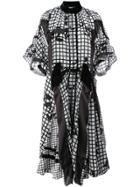 Sacai Heart Camo Velvet Dress - Black