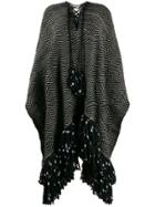 Ulla Johnson Zigzag Poncho - Black