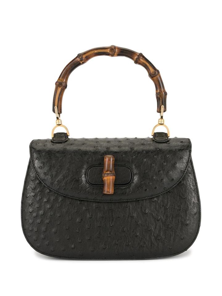 Gucci Pre-owned Bamboo Top Handle Bag - Black