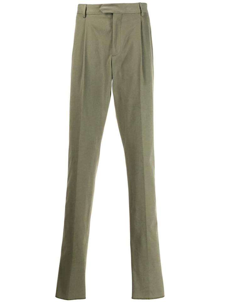 Caruso Straight-leg Trousers - Green