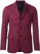 Mp Massimo Piombo Three Button Blazer, Men's, Size: 48, Red, Viscose/cotton