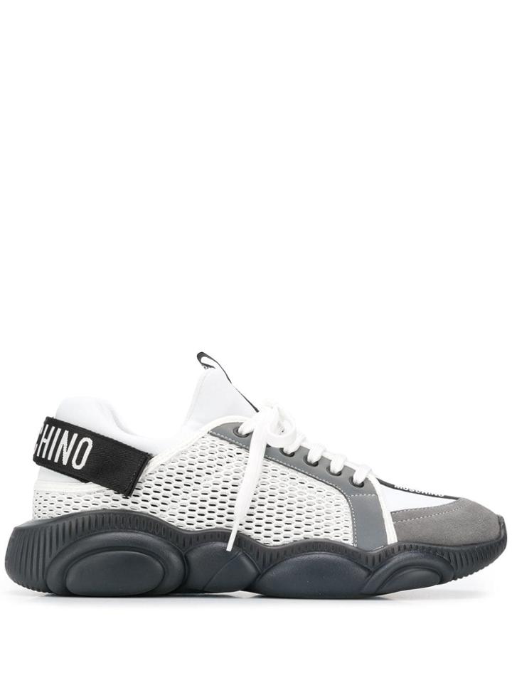 Moschino Panelled Sneakers - White