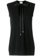 Dondup Sleeveless Blouse With Tie Fastening - Black