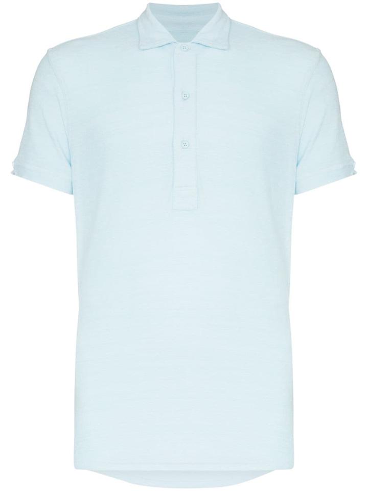 Orlebar Brown Towelling Polo Shirt - Blue