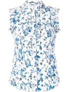 Liu Jo Sleeveless Floral Blouse - White
