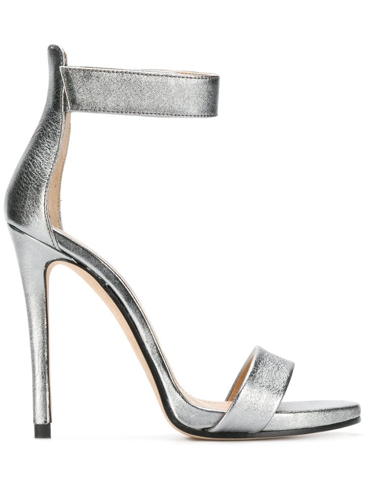 Marc Ellis Metallic Ankle Strap Sandals