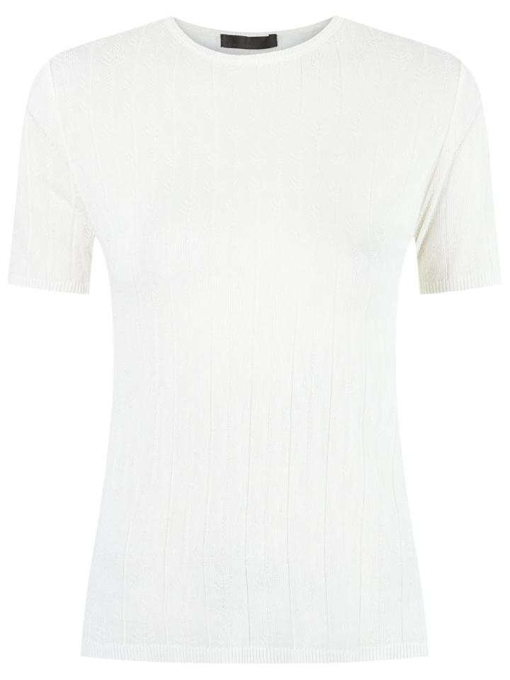 Talie Nk Knit Top, Women's, Size: Medium, White, Viscose