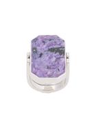 Julia Davidian Charoite Ring - Pink & Purple