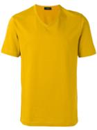 Joseph Jersey V-neck T-shirt, Men's, Size: Medium, Yellow/orange, Cotton