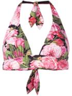 Dolce & Gabbana Rose (pink) Print Bikini, Women's, Size: I, Polyamide/spandex/elastane