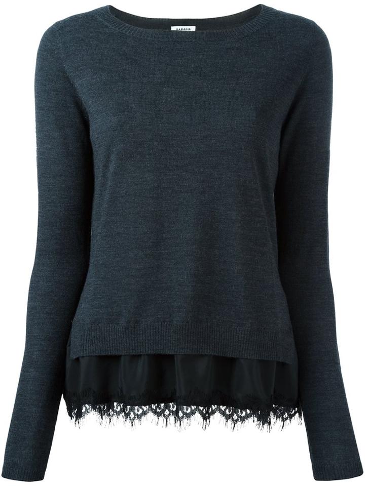 P.a.r.o.s.h. 'lizzy' Sweater, Women's, Size: Medium, Grey, Silk/polyamide/spandex/elastane/wool