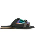 Kolor Hiking Style Slides - Black