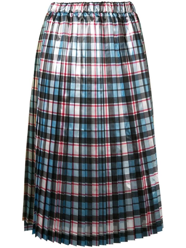 Nº21 Plaid Pleated Skirt - Multicolour