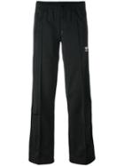 Adidas Originals Three Stripes Wide Leg Track Pants, Women's, Size: 44, Black, Polyester