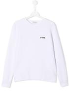 Paolo Pecora Kids Logo Patch Sweatshirt - White