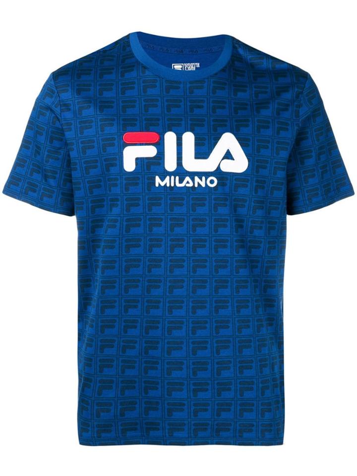 Fila Logo Crew Neck T-shirt - Blue