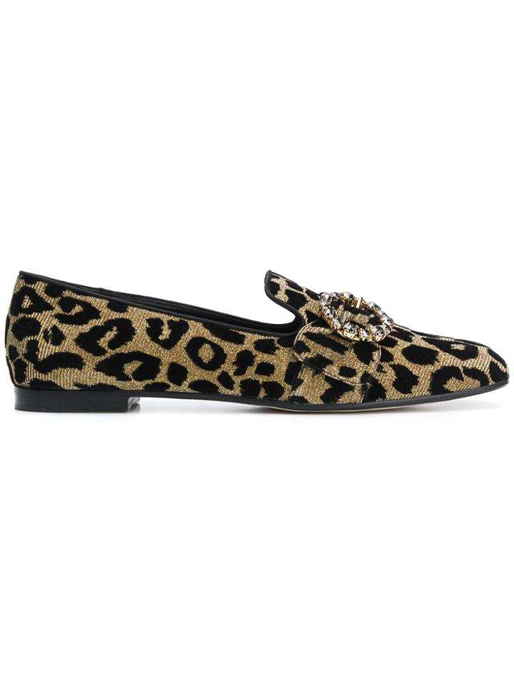 Dolce & Gabbana Embellished Jackie Slippers - Metallic