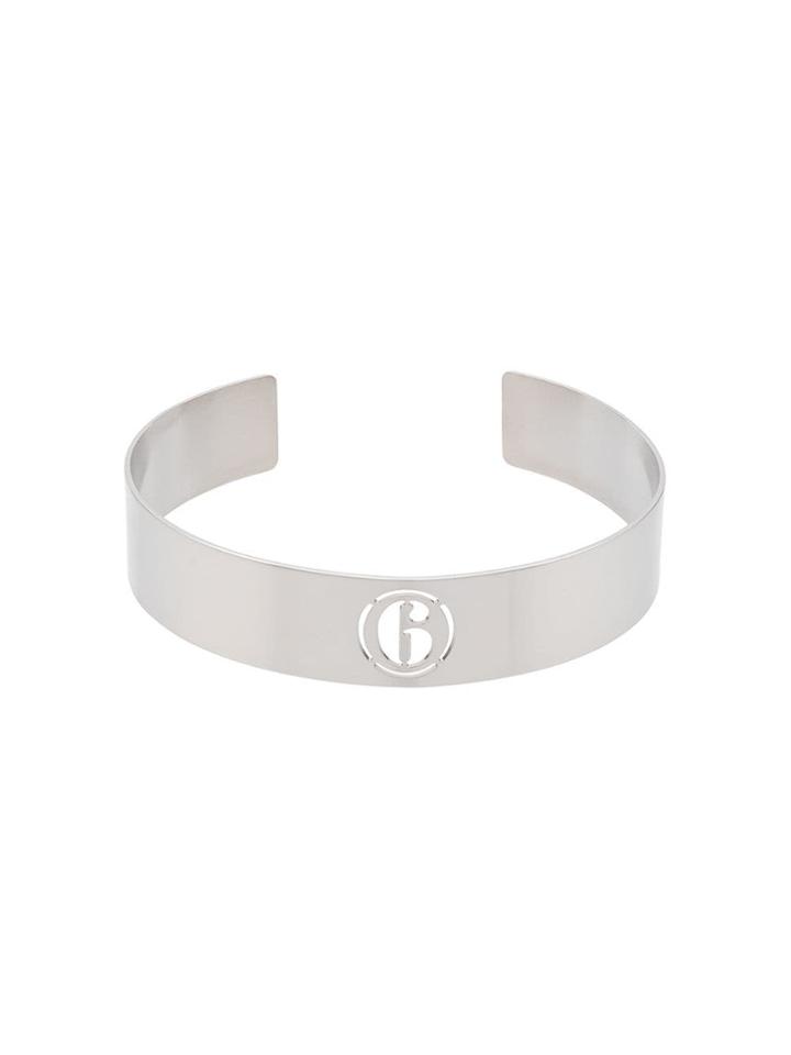 Mm6 Maison Margiela Logo Choker - Silver