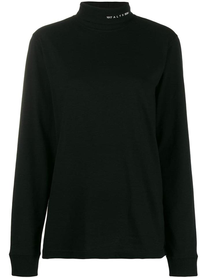 1017 Alyx 9sm Long Sleeve Roll Neck Top - Black