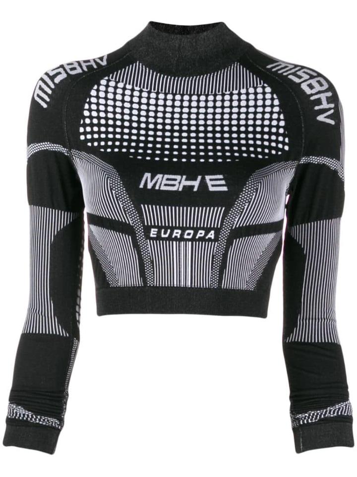 Misbhv Cropped Sport Top - Black