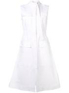 Cédric Charlier Utility Midi Dress - White