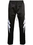 Just Don Lightning Bolt Track Trousers - Black