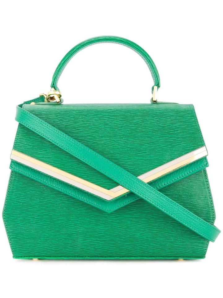 Rula Galayini Leia Textured Satchel - Green