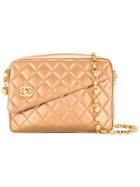 Chanel Pre-owned Quilted Chain Shoulder Bag - Metallic
