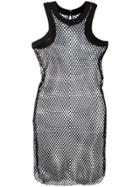 Sacai Fishnet Tank Dress - Black