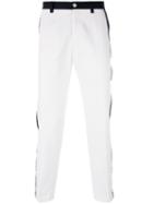 Dolce & Gabbana - Contrast Piped Trousers - Men - Cotton/spandex/elastane/viscose - 50, White, Cotton/spandex/elastane/viscose