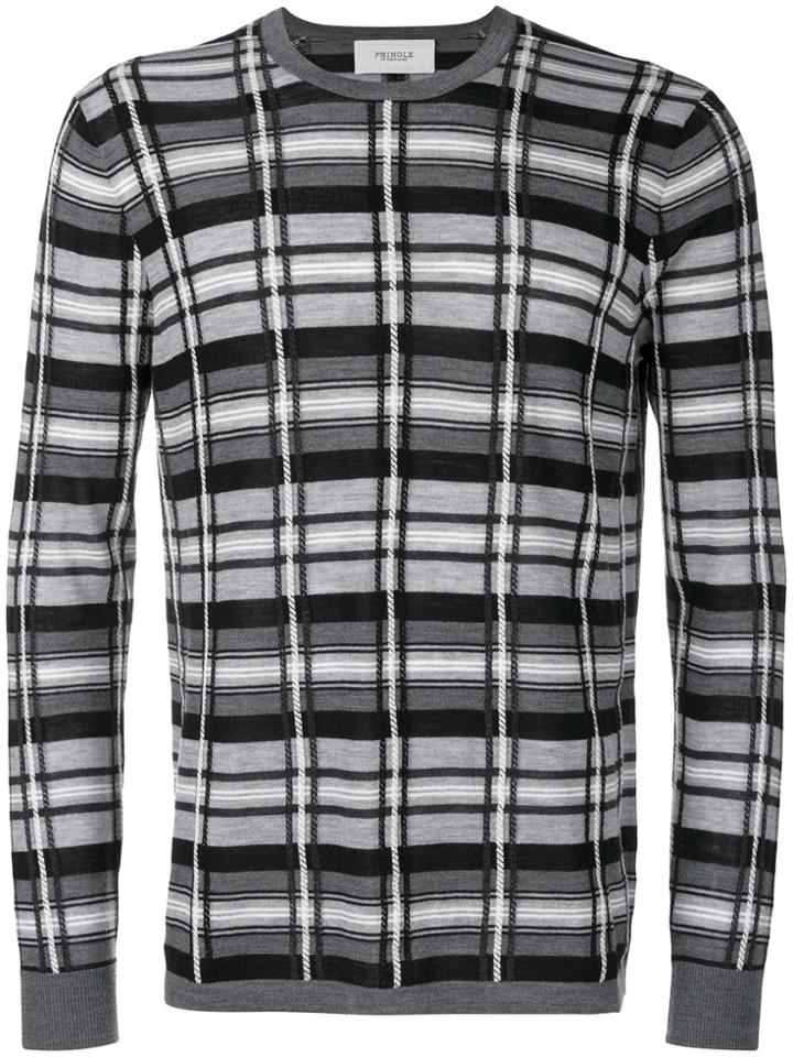 Pringle Of Scotland Tartan Jumper - Grey