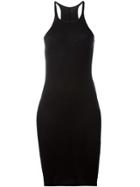 Rick Owens Drkshdw Fitted Long Tank Top - Black