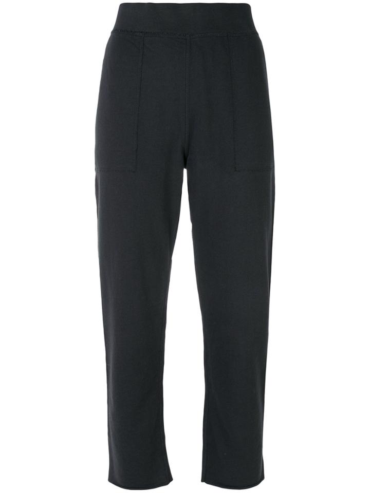 Rag & Bone Loose Cropped Track Pants - Black