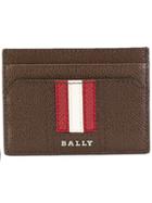 Bally Striped Cardholder - Brown