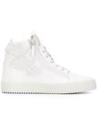Giuseppe Zanotti Design Cruel Hi-top Sneakers, Men's, Size: 43, White, Rubber/calf Leather/leather