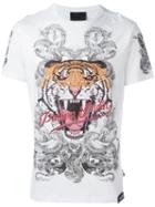 Philipp Plein 'philipp Tiger' T-shirt, Men's, Size: Xl, White, Cotton