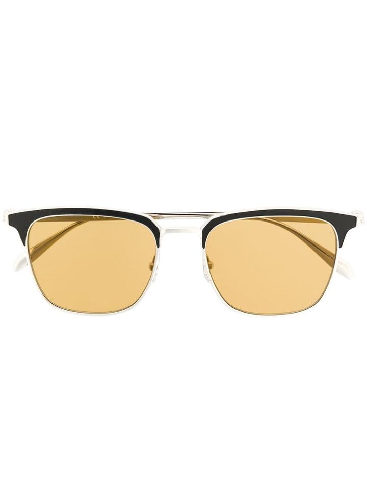 Alexander Mcqueen Eyewear Square Sunglasses - Silver