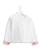 Burberry Kids - House Check Trim Cardigan - Kids - Cotton - 18 Mth, White