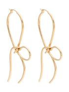 Simone Rocha Gold Plated Bow Earrings - Metallic