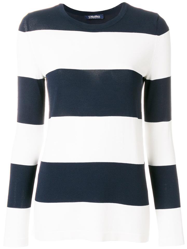 's Max Mara Striped Longsleeved T-shirt - Blue