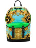 Versace Baroque Pattern Backpack - Green
