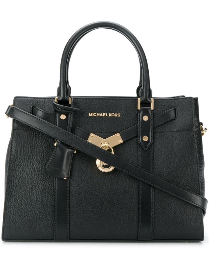 Michael Michael Kors Nouveau Hamilton Large Satchel - Black