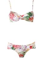 Lygia & Nanny Printed Bandeau Bikini Set, Women's, Size: 50, Polyamide/spandex/elastane