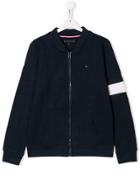 Tommy Hilfiger Junior Zipped Bomber Jacket - Blue