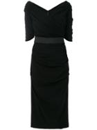 Dolce & Gabbana Ruched Dress - Black