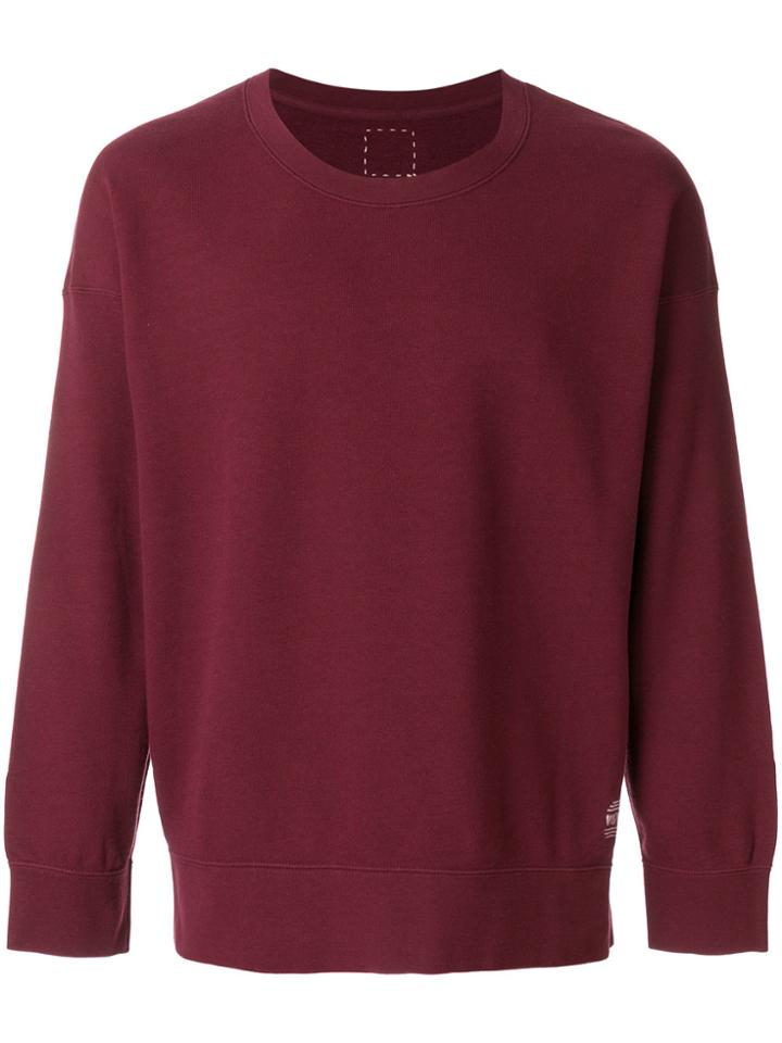 Visvim Crew Neck Sweatshirt - Red